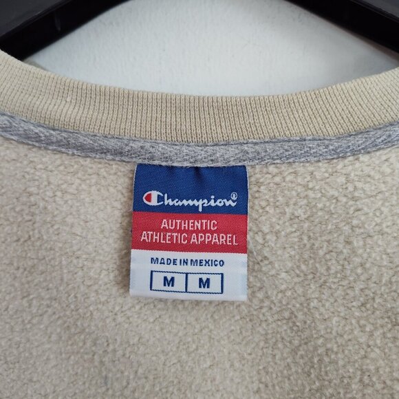 Ladies SZ M Champion Cream Sweatshirt - Picture 3 of 3